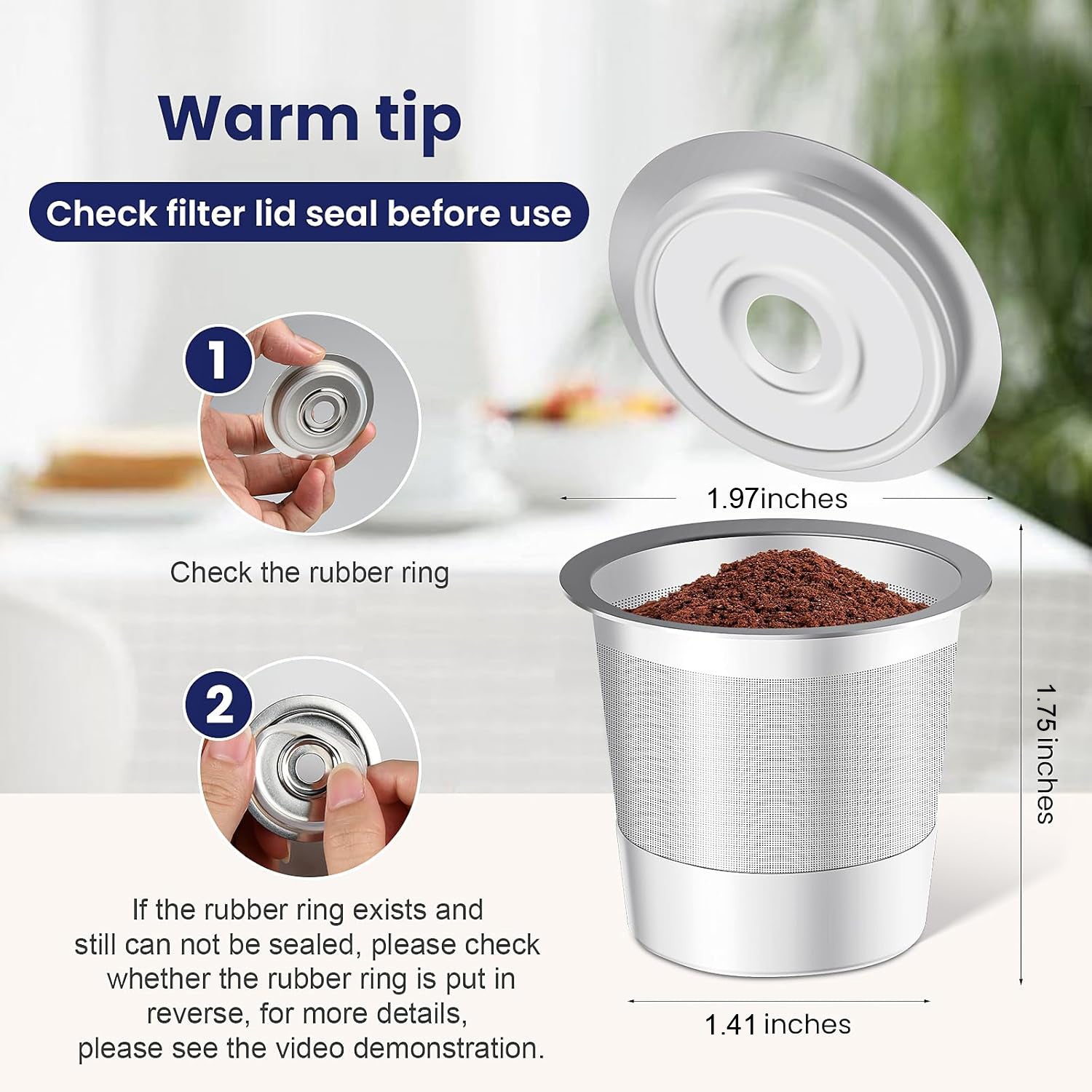 Reusable Stainless Steel K-Cup Coffee Box