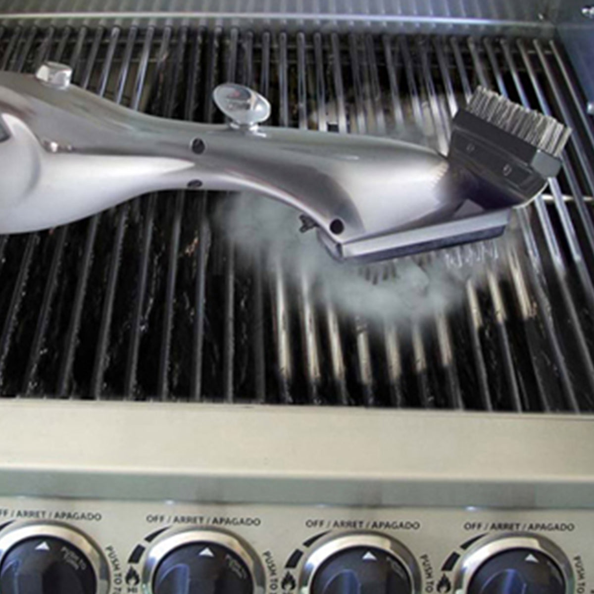 Stainless Steel Steam Cleaning Grill Brush