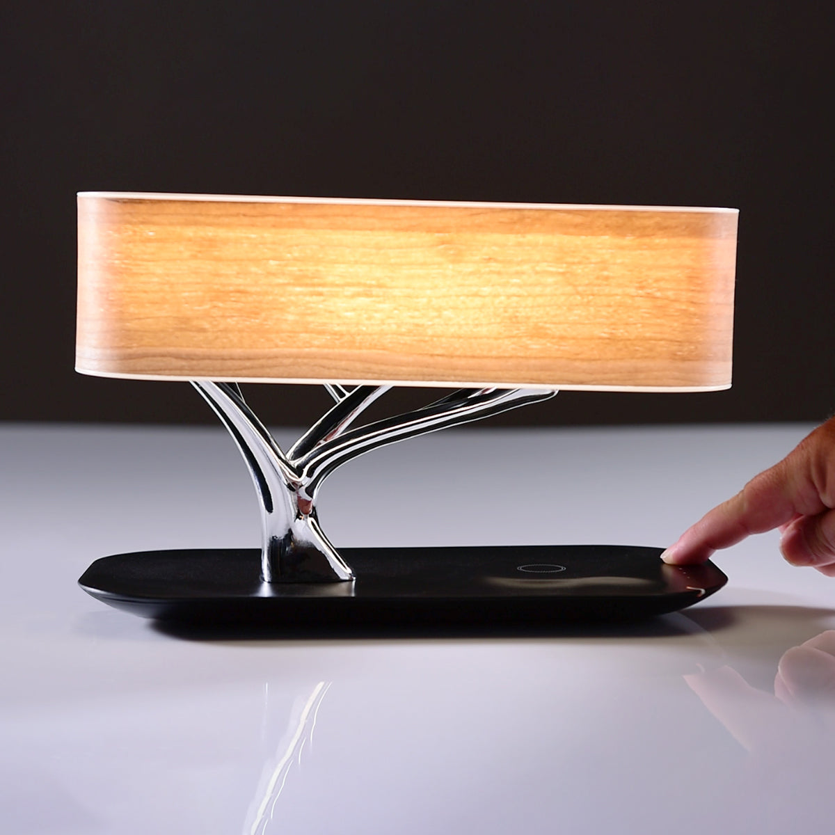 Bonsai Bluetooth Speaker Lamp with Wireless Charging Pad