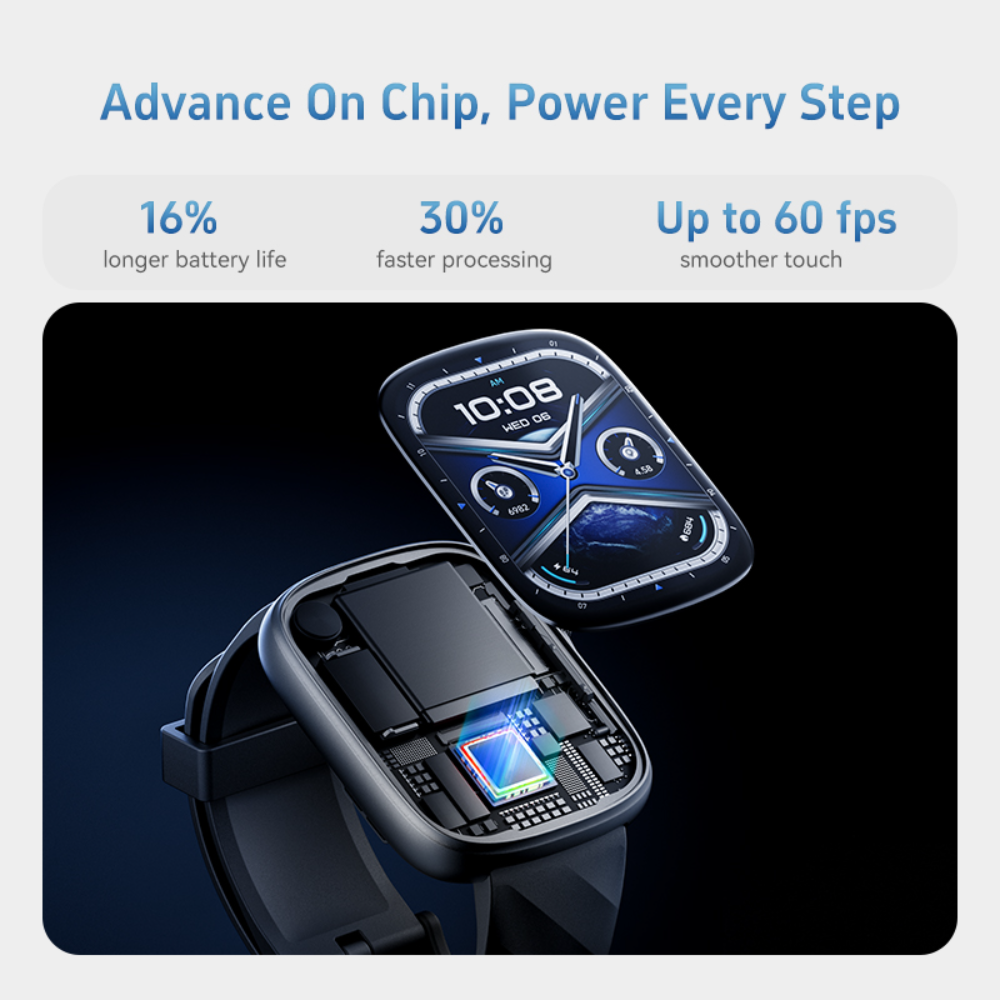 Smart Watch GTS 10 AI AMOLED Black Edition