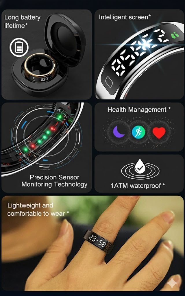 R11C Smart Ring Gold – Sleep, Heart & Activity Tracker