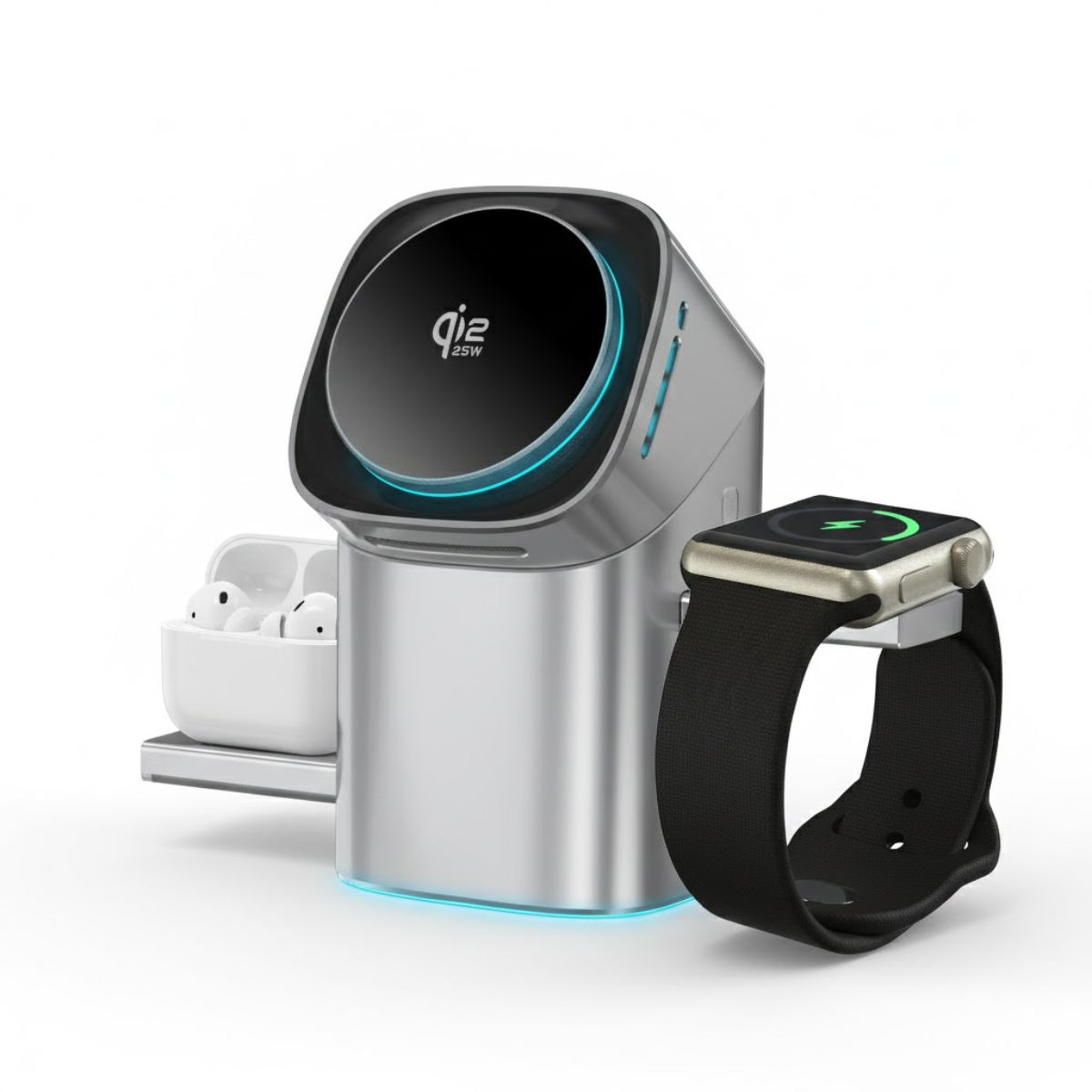 Qi2 Magnetic 3-in-1 Charger