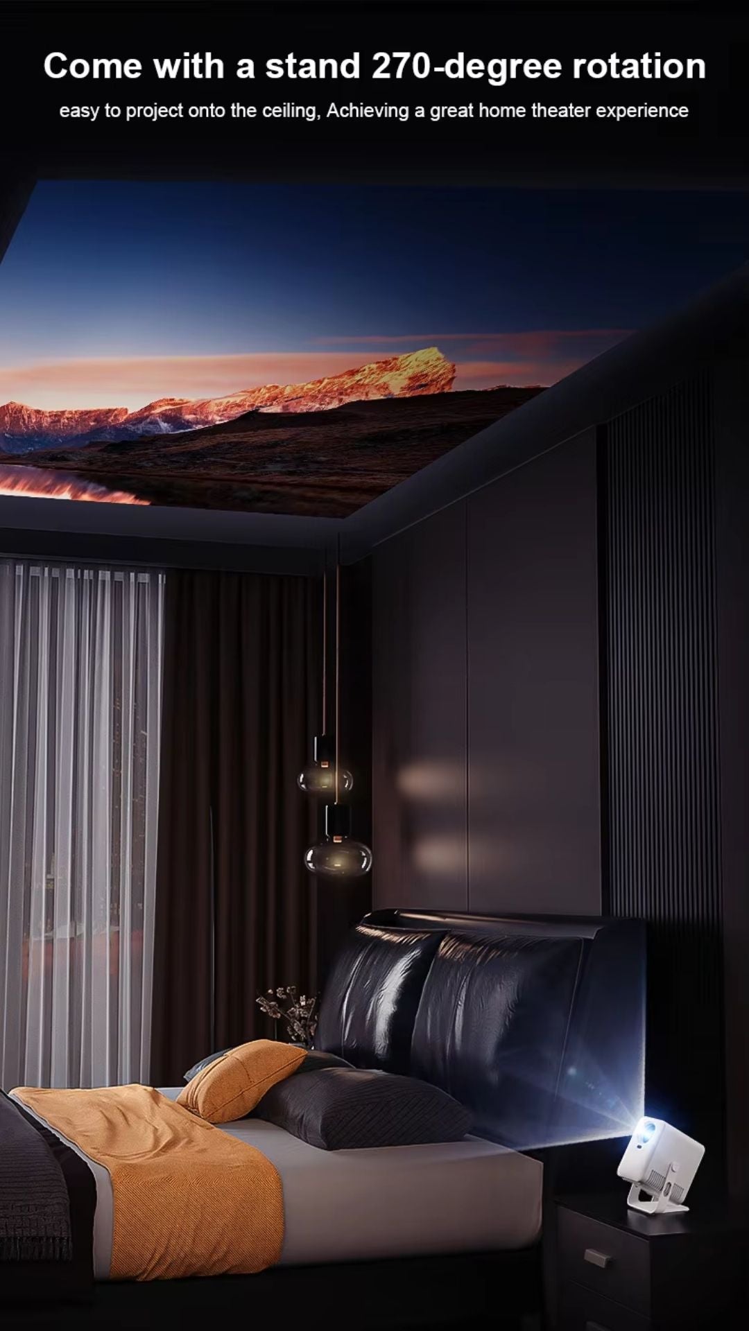 S30 Pro Mini 4K Smart Projector White Edition