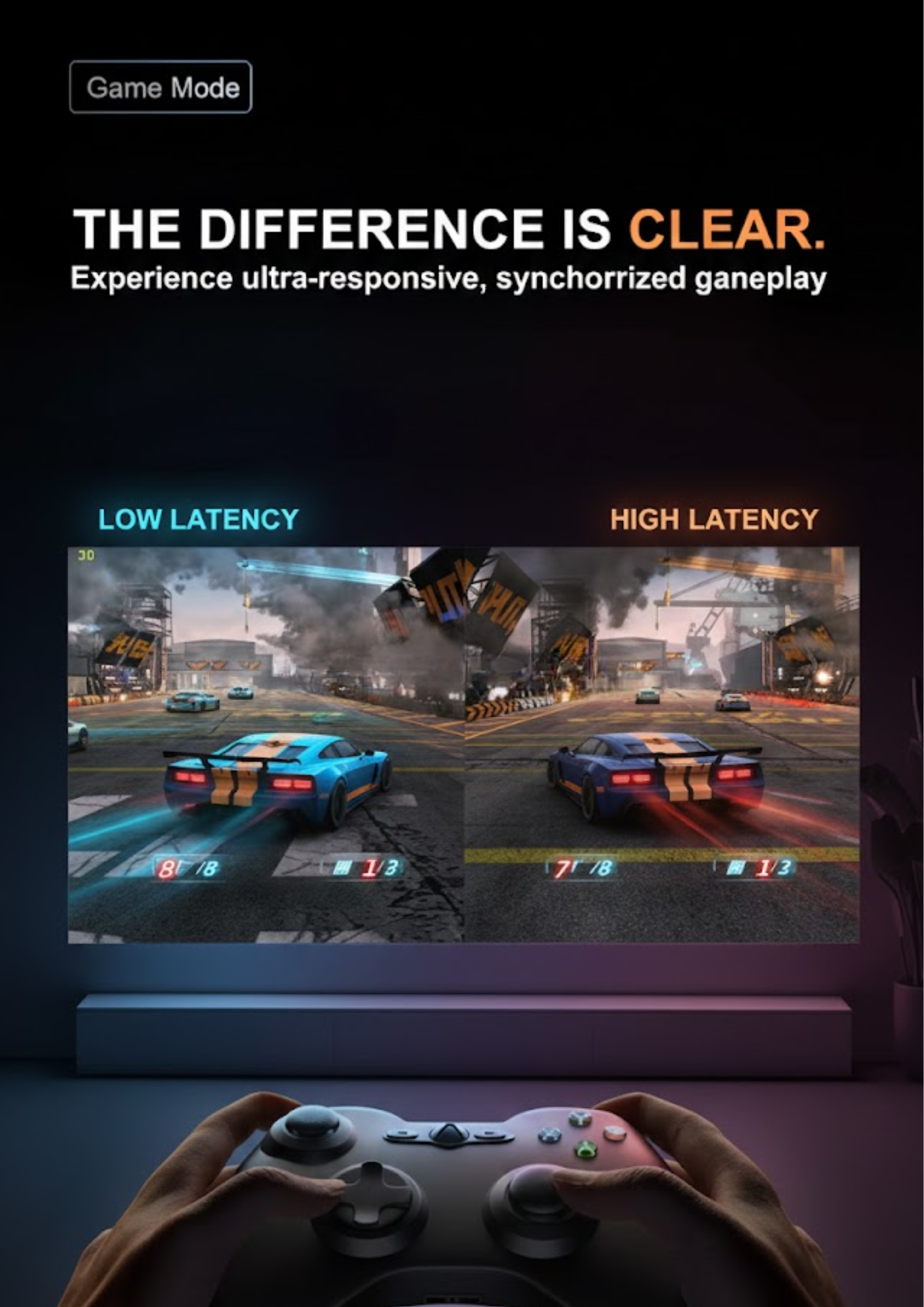 S30 Pro Mini 4K Smart Projector Black Edition