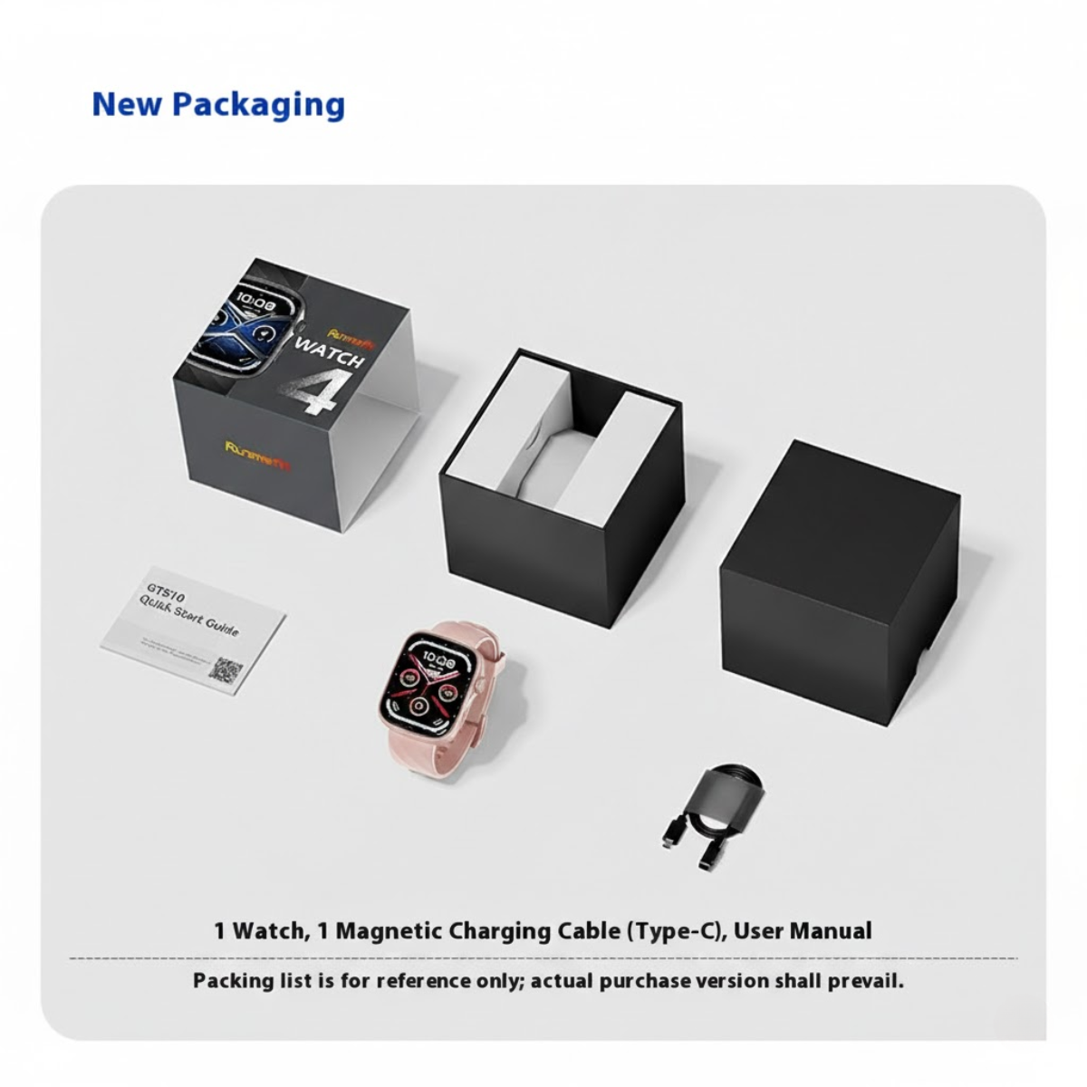 Smart Watch GTS 10 AI AMOLED Pink Edition