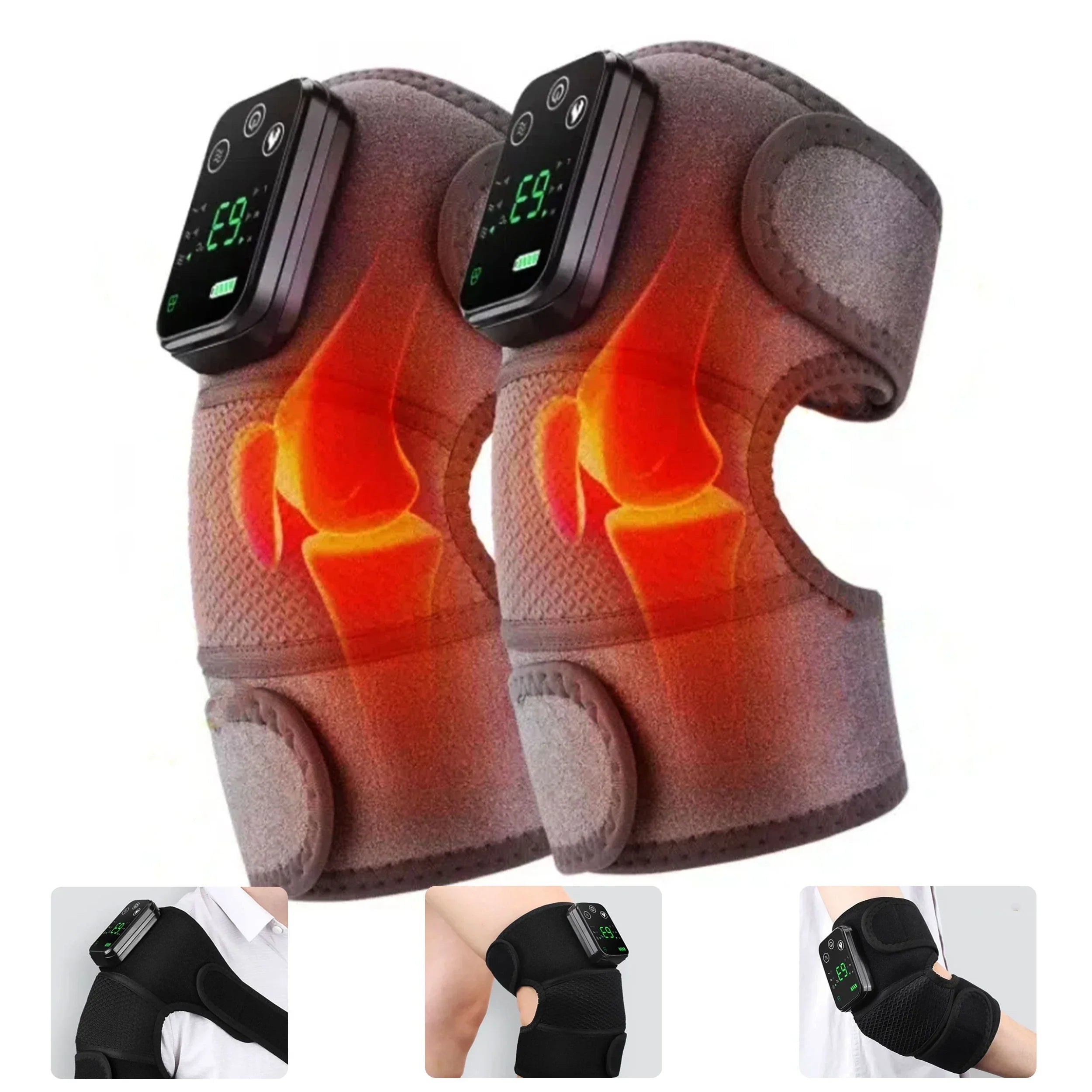 Wireless Heated Massager 3 In 1 Knee Elbow Shoulder