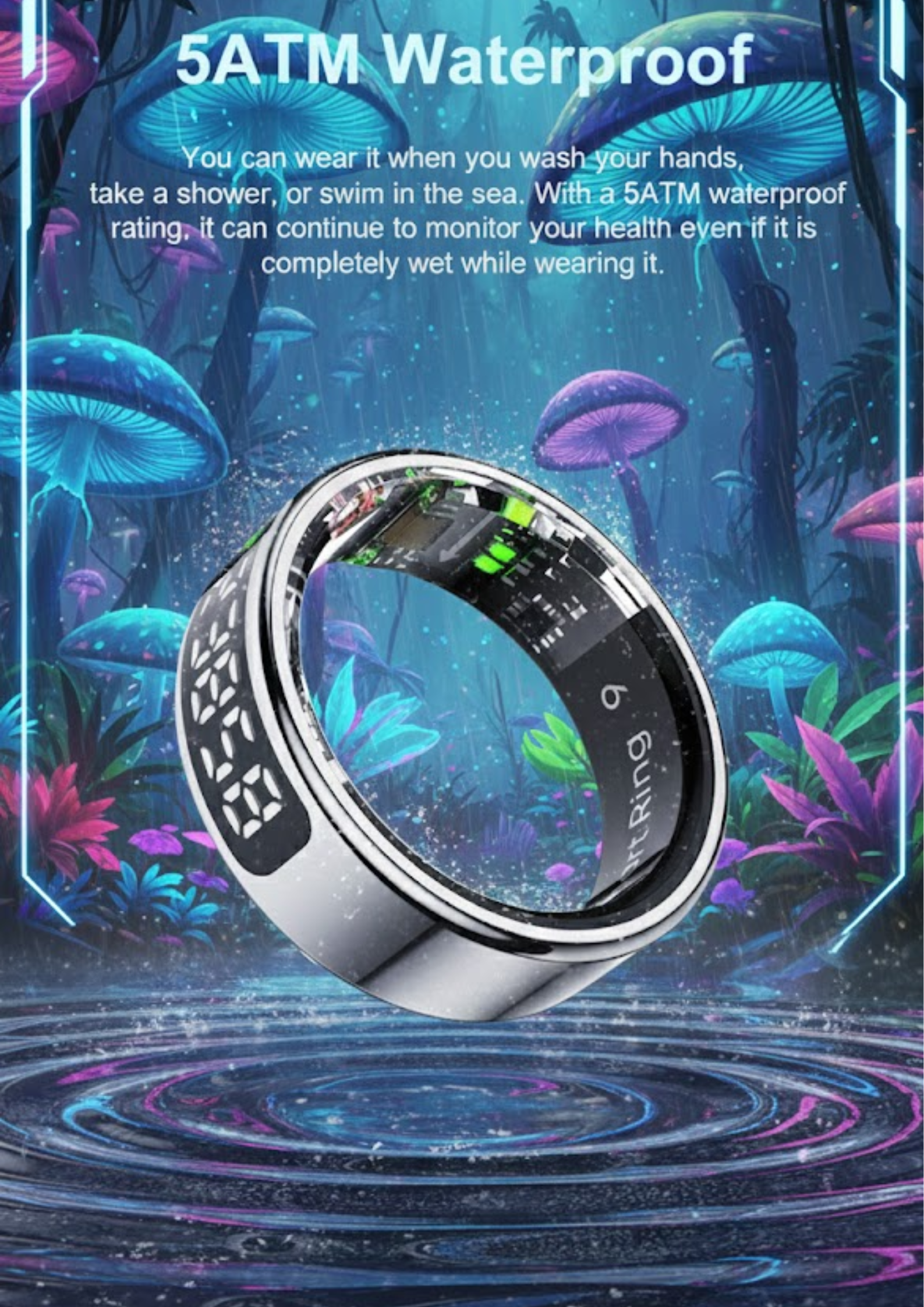 R11C Smart Ring Silver – Sleep, Heart & Activity Tracker