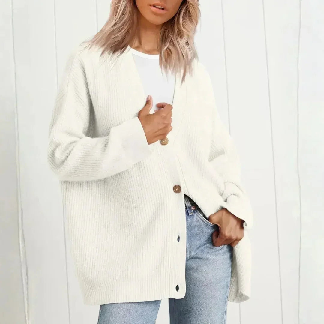 Maeve | Women's Longline Ribbed Cardigan