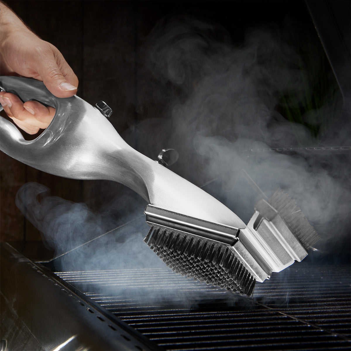Stainless Steel Steam Cleaning Grill Brush