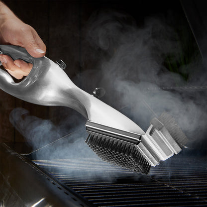 Stainless Steel Steam Cleaning Grill Brush