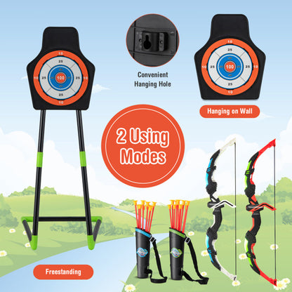 Kids LED Archery Bow Set with Suction Cup Arrows