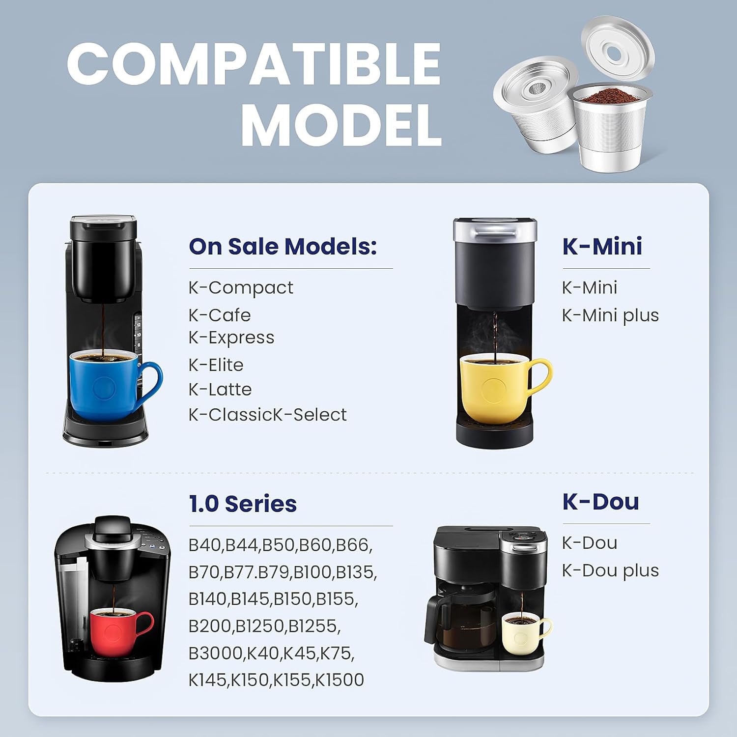 Reusable Stainless Steel K-Cup Coffee Box