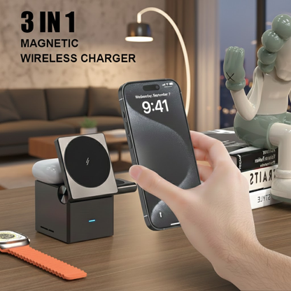 3-in-1 Magnetic Charging Cube