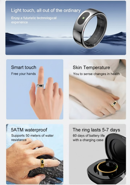 R08 Smart Ring – Fitness, Sleep & Temperature Tracking