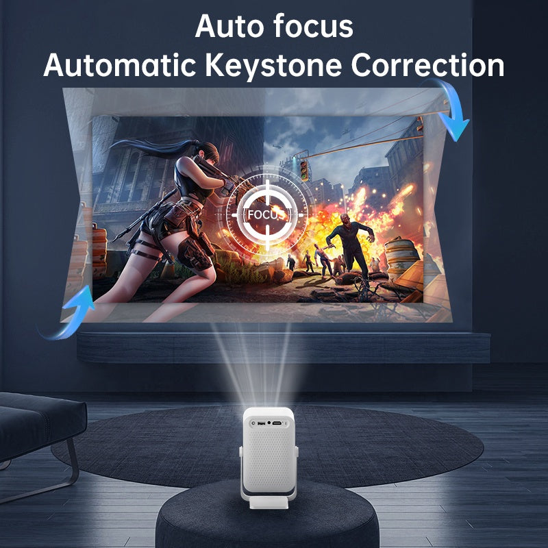 S30 Pro Mini 4K Smart Projector White Edition