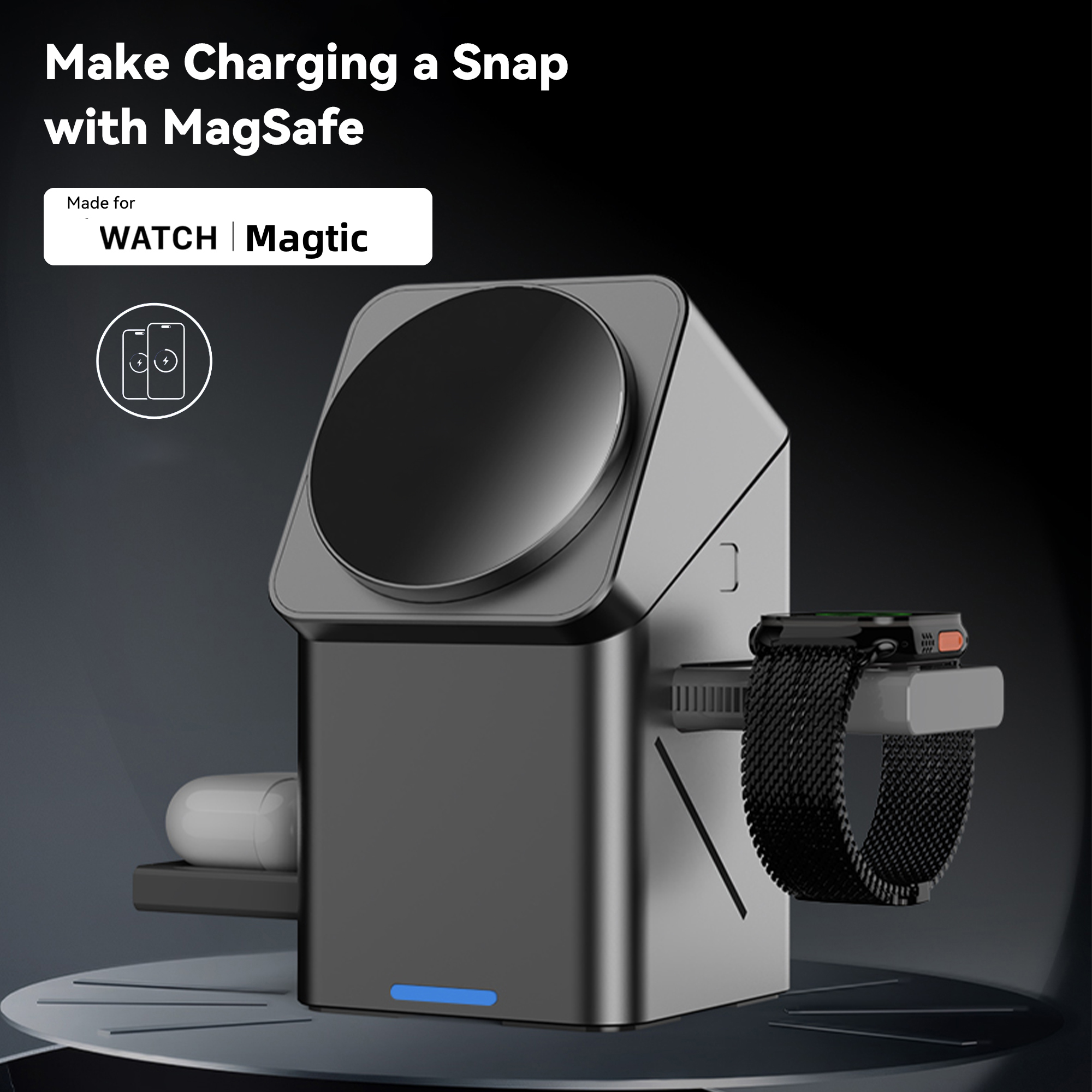 3-in-1 MagSafe Fast Charging