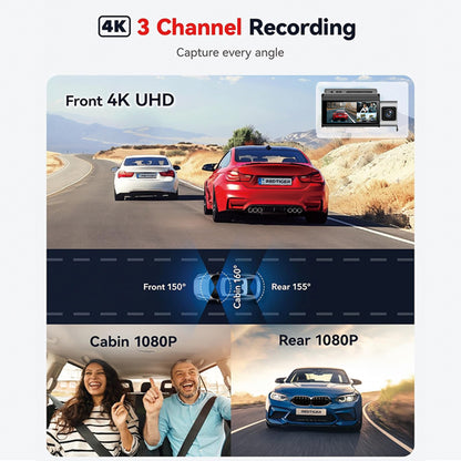 S13 4K Triple Lens Dash Cam