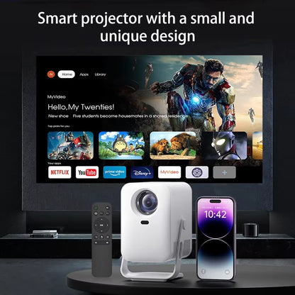 S30 Pro Mini 4K Smart Projector White Edition