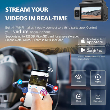 S13 4K Triple Lens Dash Cam