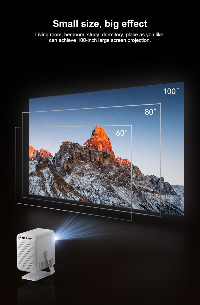 S30 Pro Mini 4K Smart Projector White Edition