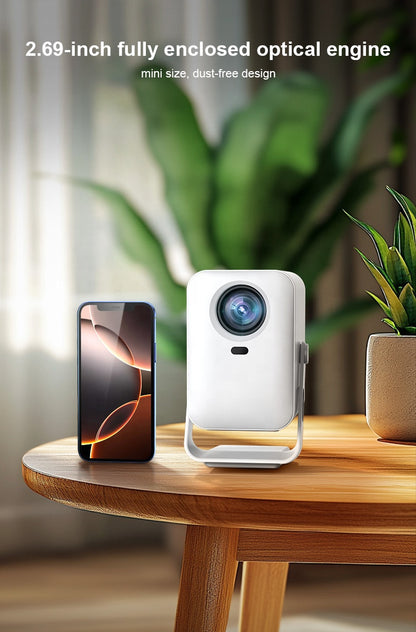 S30 Pro Mini 4K Smart Projector White Edition