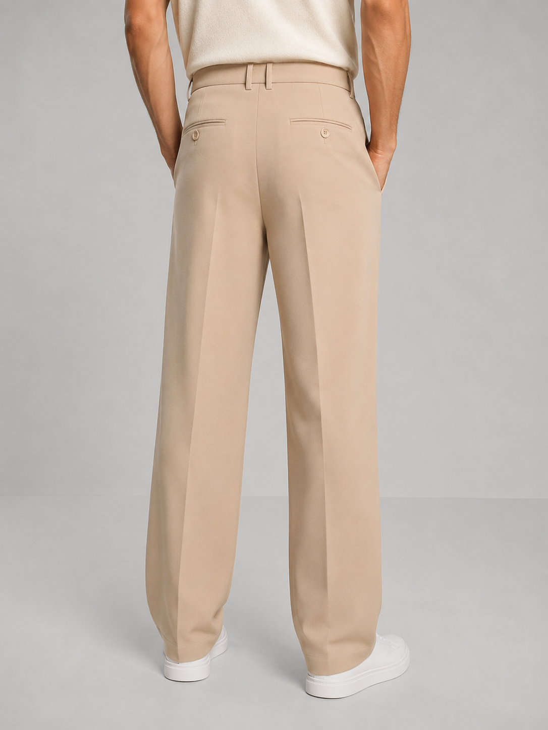 Men's Pleated Straight-Leg Dress Pants - product view 2