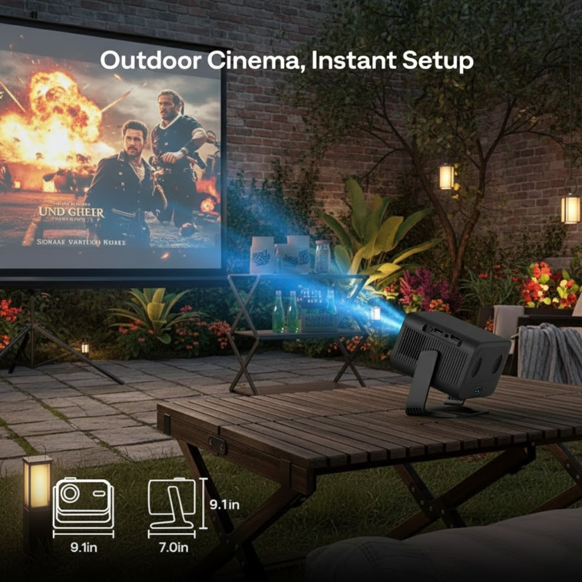 D401 Smart Portable Projector