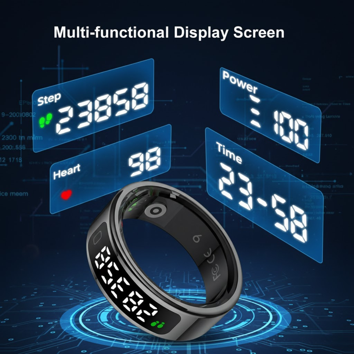 R11C Smart Ring Black – Sleep, Heart & Activity Tracker