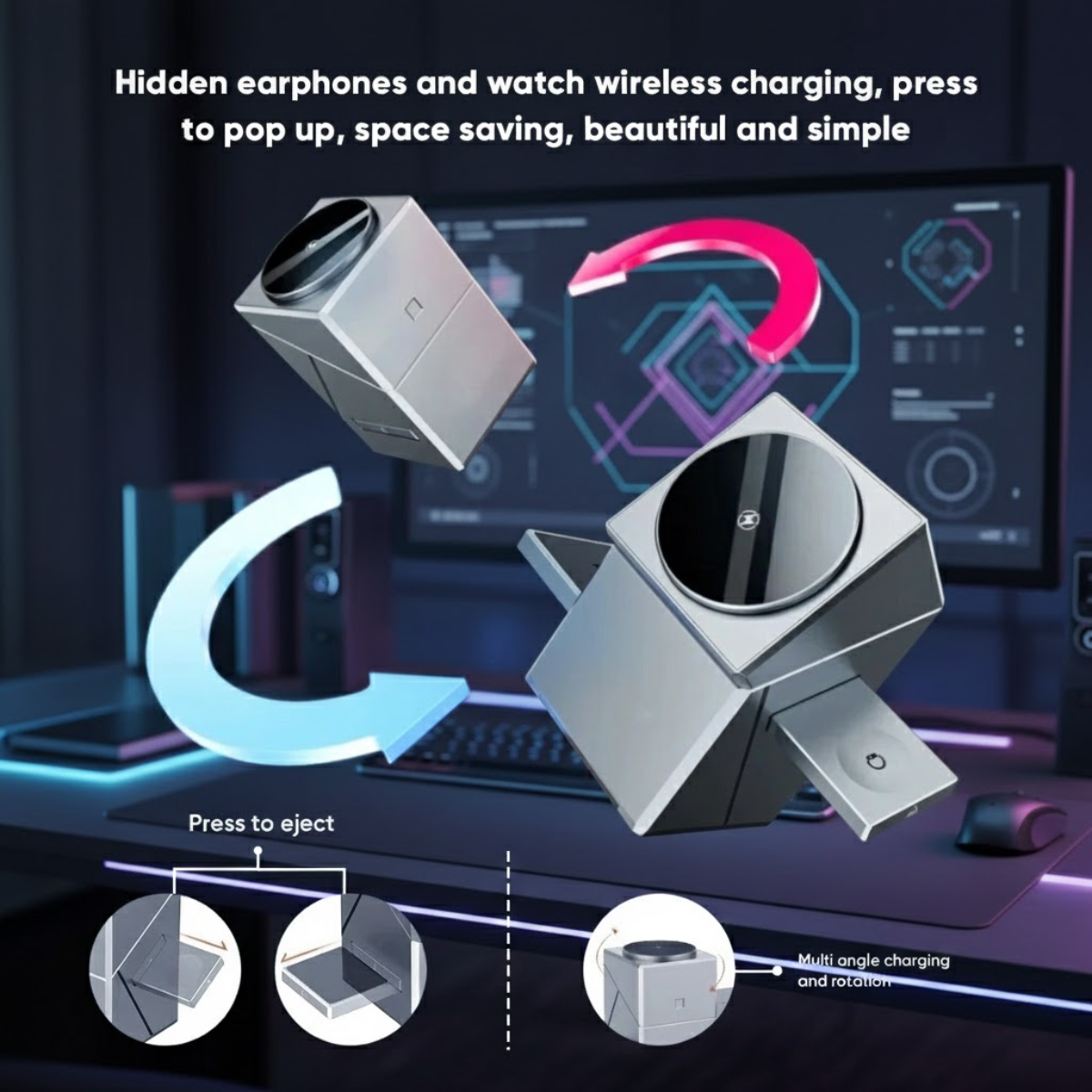 Qi2 3-in-1 Magnetic Charging Station