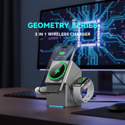 Qi2 3-in-1 Magnetic Charging Station
