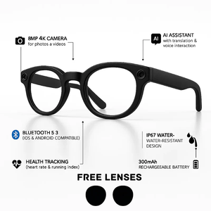 Juggas JS 01 PRO Smart Glasses – 4K Camera, Bluetooth Audio & AI Control