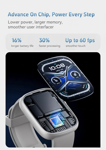 Smart Watch GTS 10 AI AMOLED White Edition